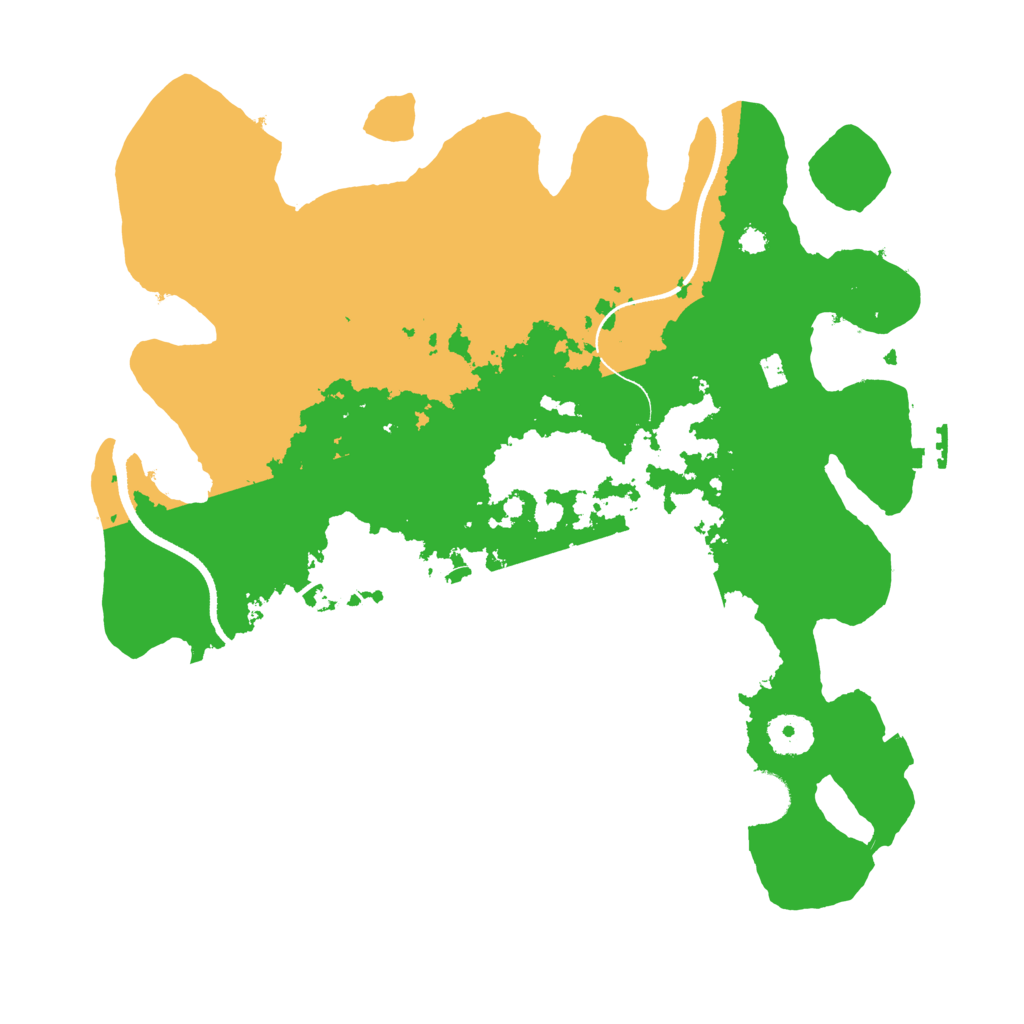 Biome Rust Map: Procedural Map, Size: 3500, Seed: 3940214