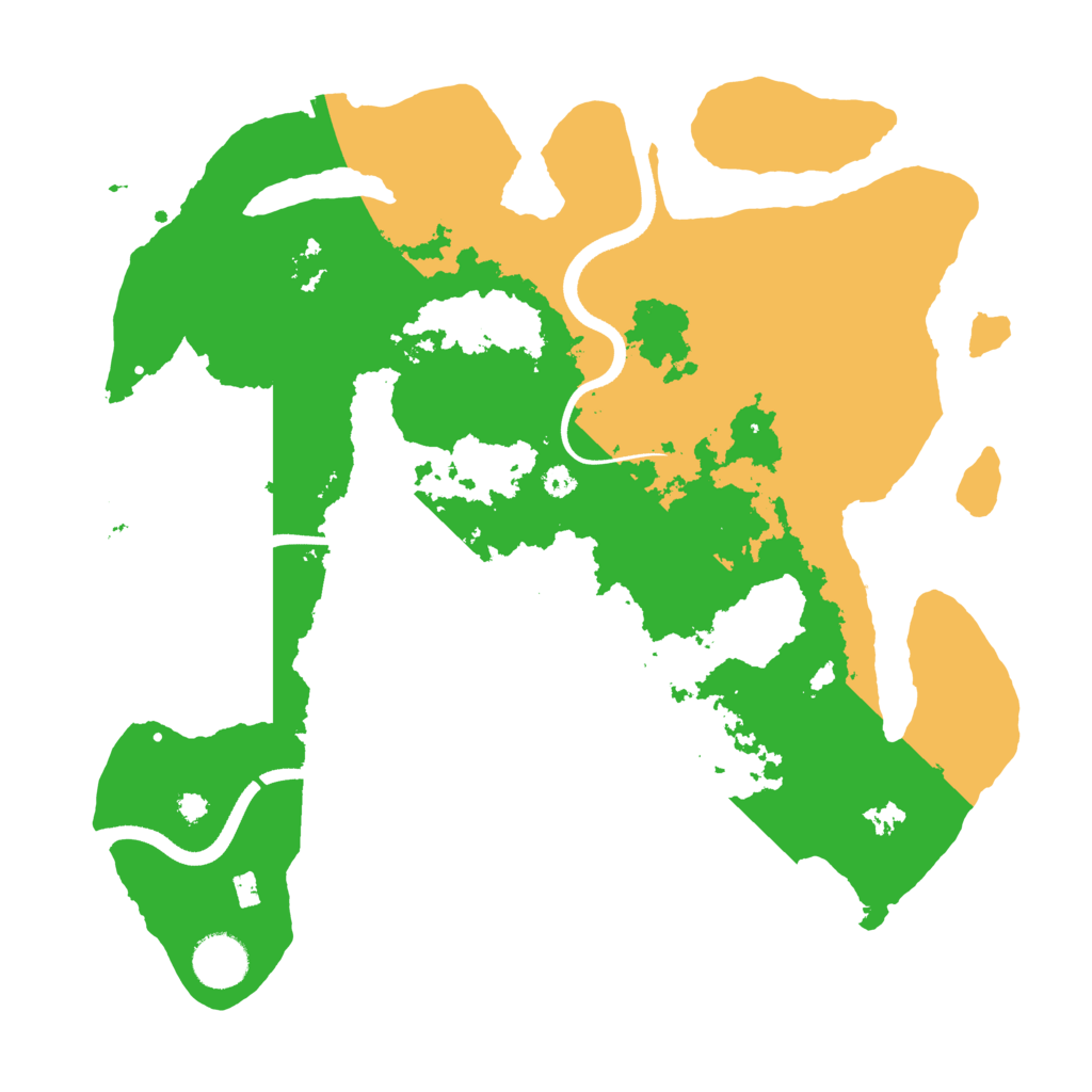 Biome Rust Map: Procedural Map, Size: 3500, Seed: 1043603