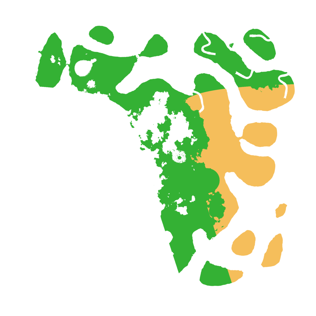 Biome Rust Map: Procedural Map, Size: 3500, Seed: 3963144