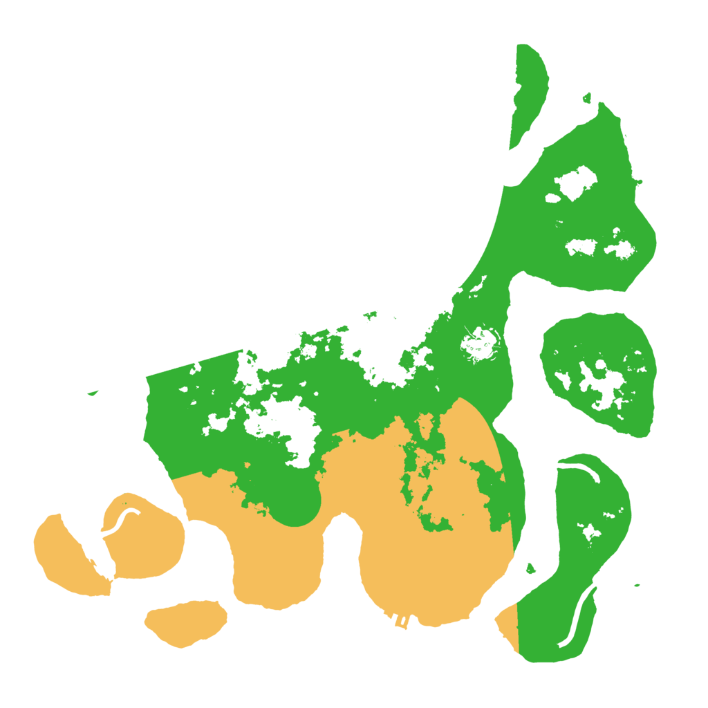 Biome Rust Map: Procedural Map, Size: 3500, Seed: 381562