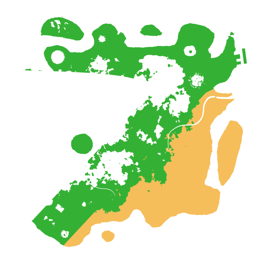 Biome Rust Map: Procedural Map, Size: 3500, Seed: 333542