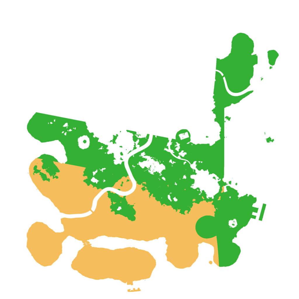 Biome Rust Map: Procedural Map, Size: 3500, Seed: 2700909