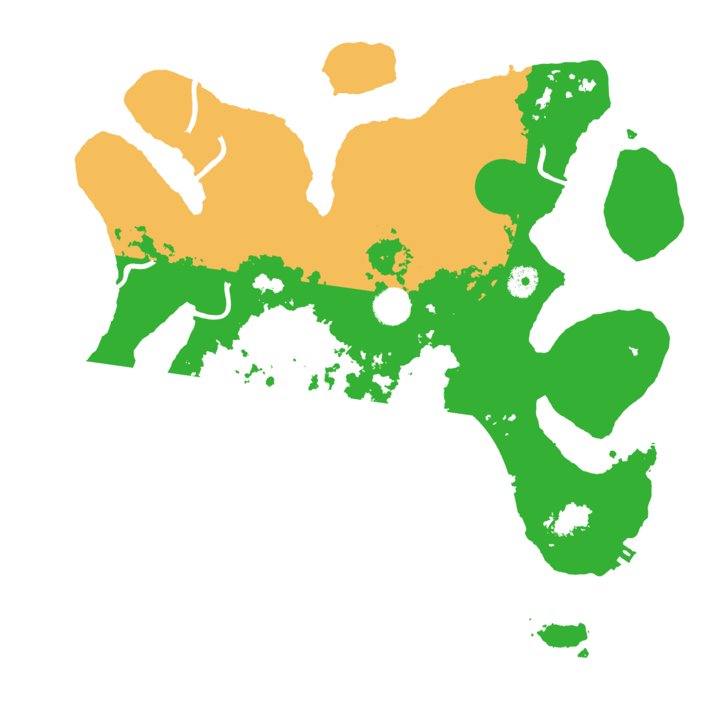 Biome Rust Map: Procedural Map, Size: 3500, Seed: 2554491