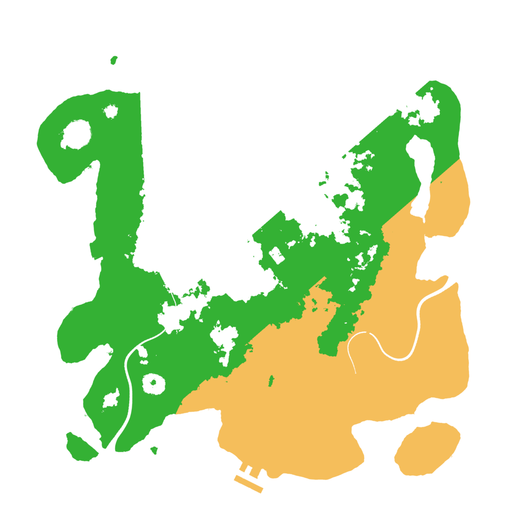 Biome Rust Map: Procedural Map, Size: 3500, Seed: 2230131