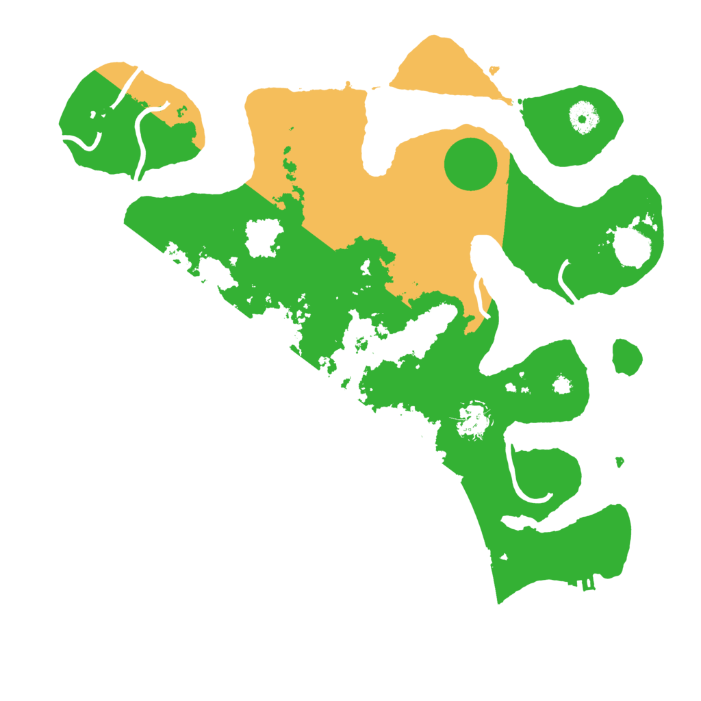 Biome Rust Map: Procedural Map, Size: 3500, Seed: 2468380