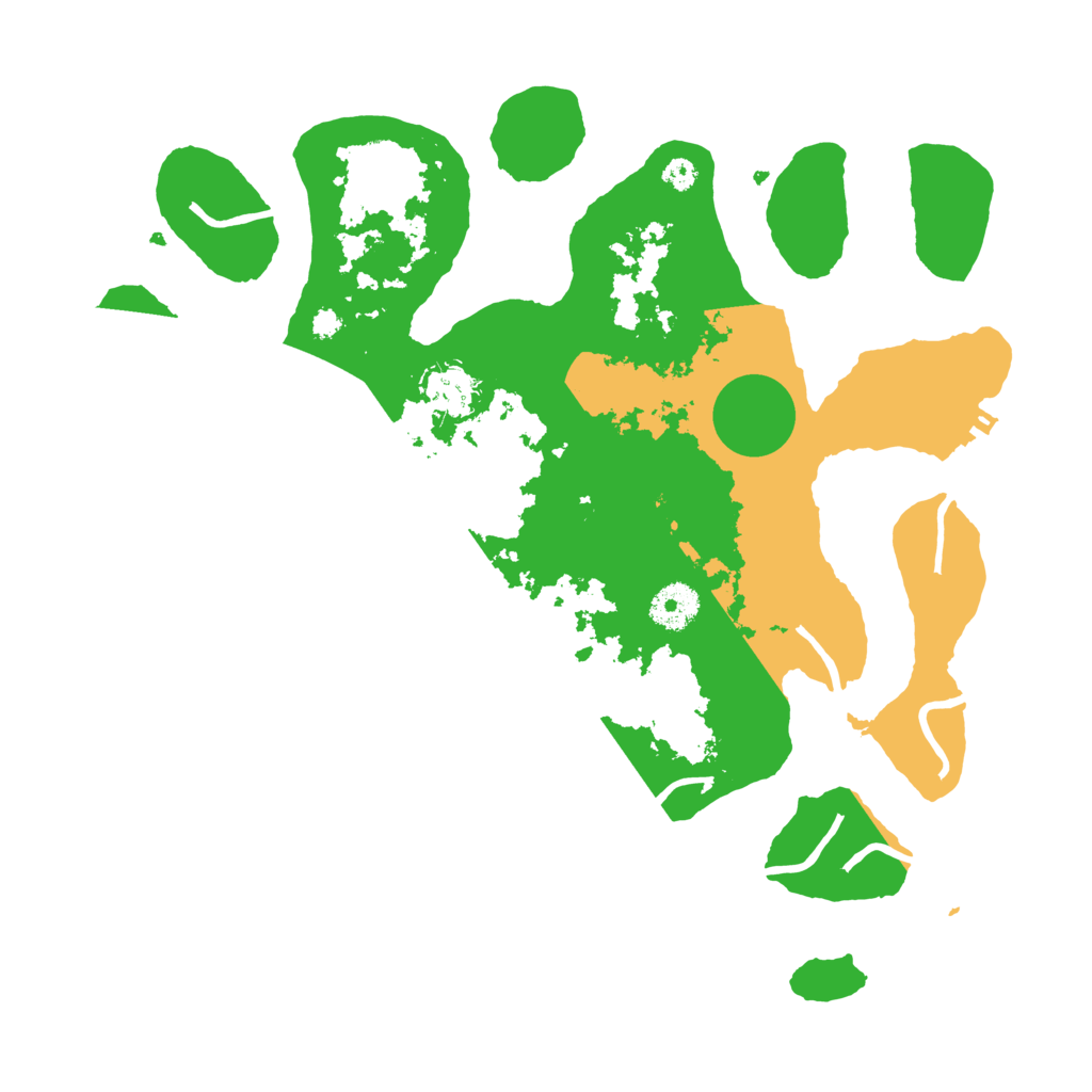 Biome Rust Map: Procedural Map, Size: 3500, Seed: 1870813