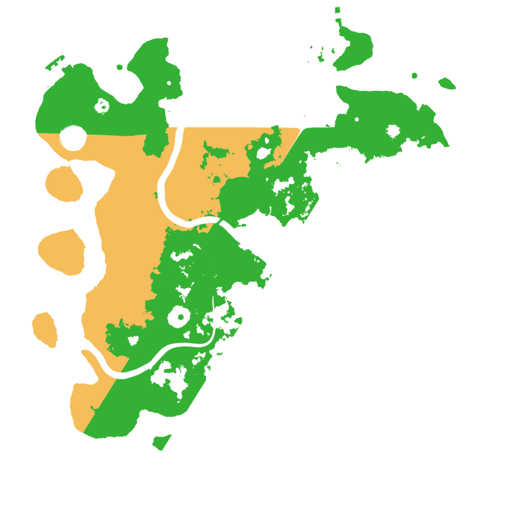 Biome Rust Map: Procedural Map, Size: 3500, Seed: 2184885