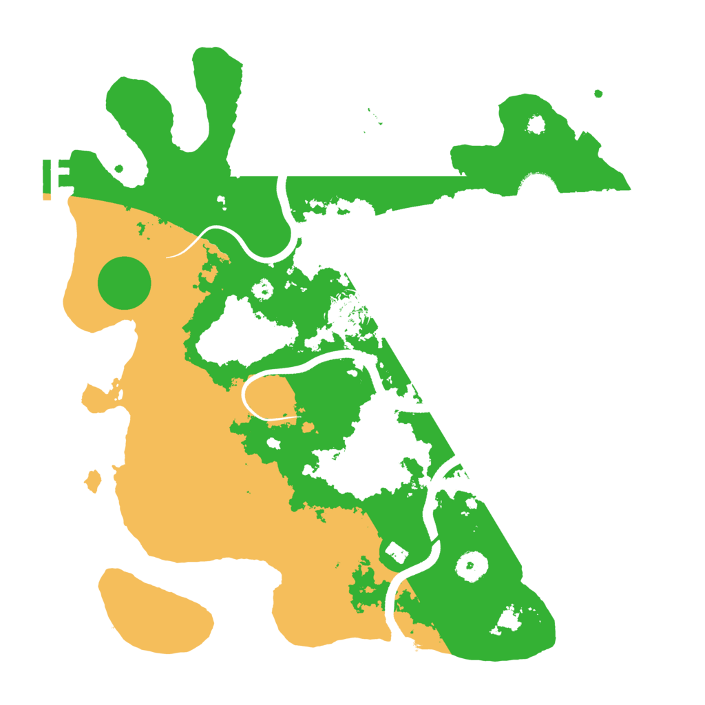 Biome Rust Map: Procedural Map, Size: 3500, Seed: 3769725