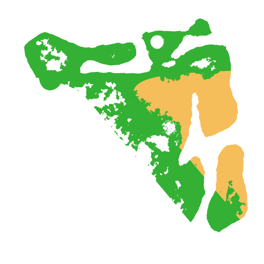 Biome Rust Map: Barren, Size: 3500, Seed: 4489497