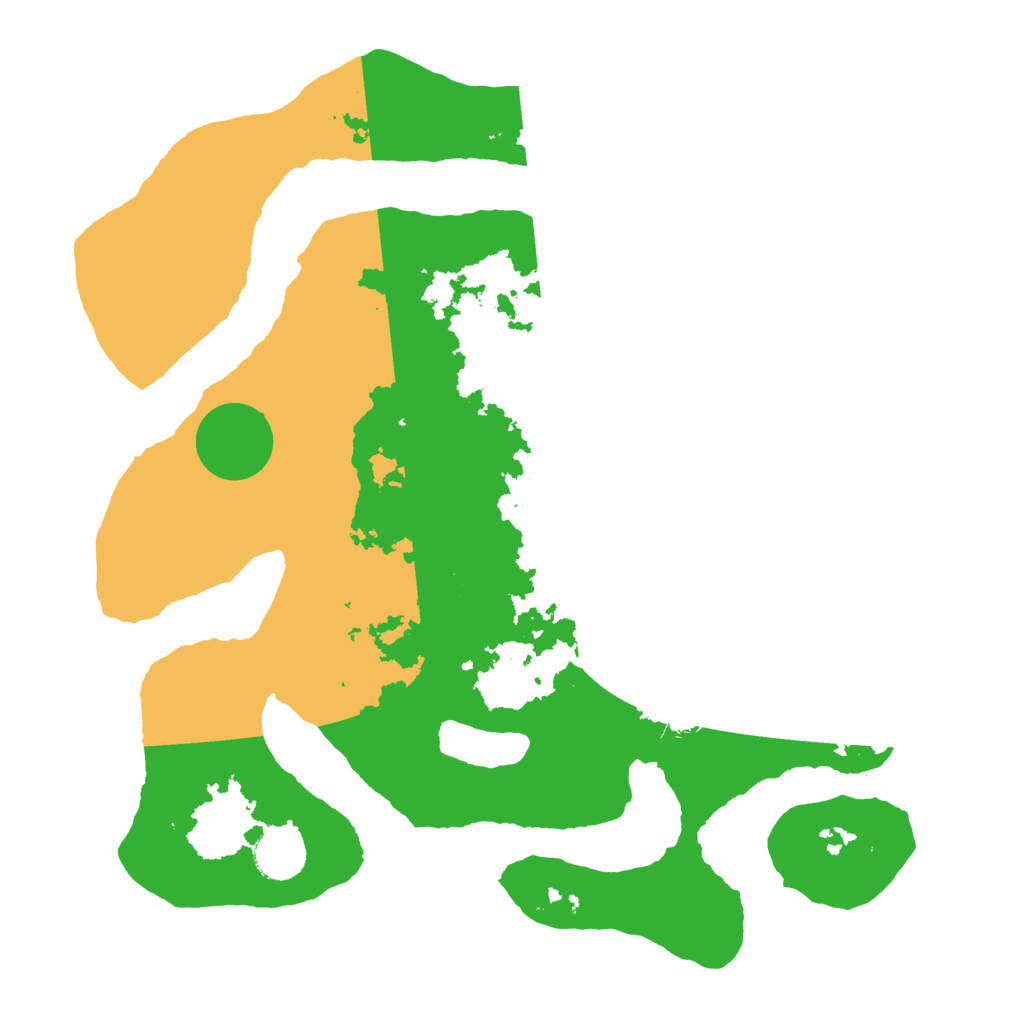 Biome Rust Map: Barren, Size: 3500, Seed: 2253946