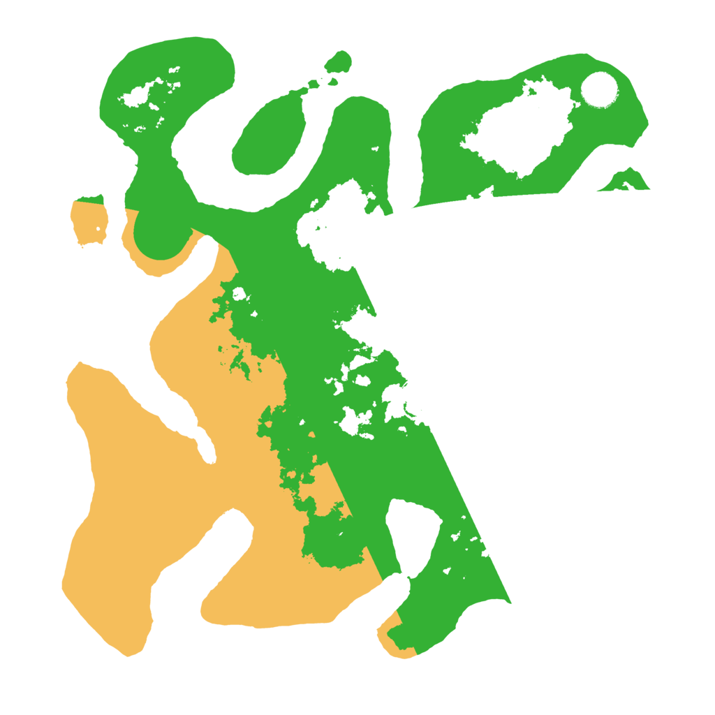 Biome Rust Map: Barren, Size: 3500, Seed: 4541568