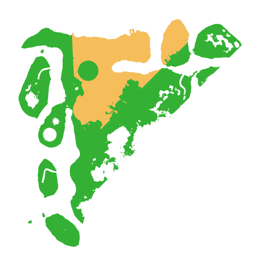 Biome Rust Map: Procedural Map, Size: 3500, Seed: 3054129