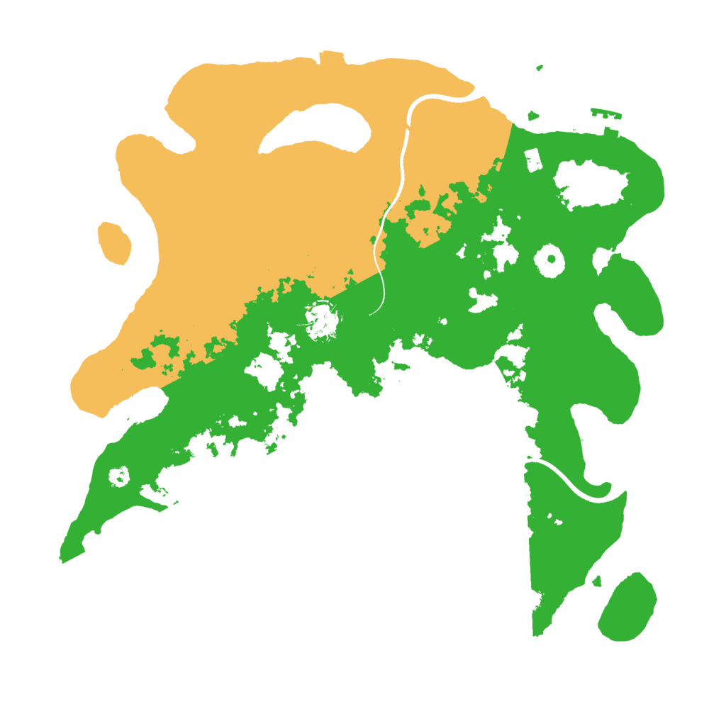 Biome Rust Map: Procedural Map, Size: 3500, Seed: 2199073