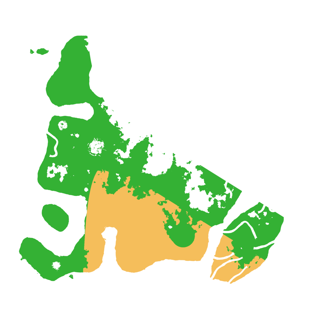 Biome Rust Map: Procedural Map, Size: 3500, Seed: 5358409