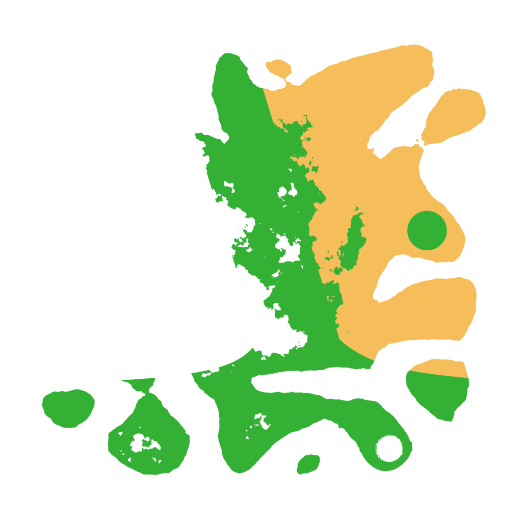 Biome Rust Map: Barren, Size: 3500, Seed: 3922260