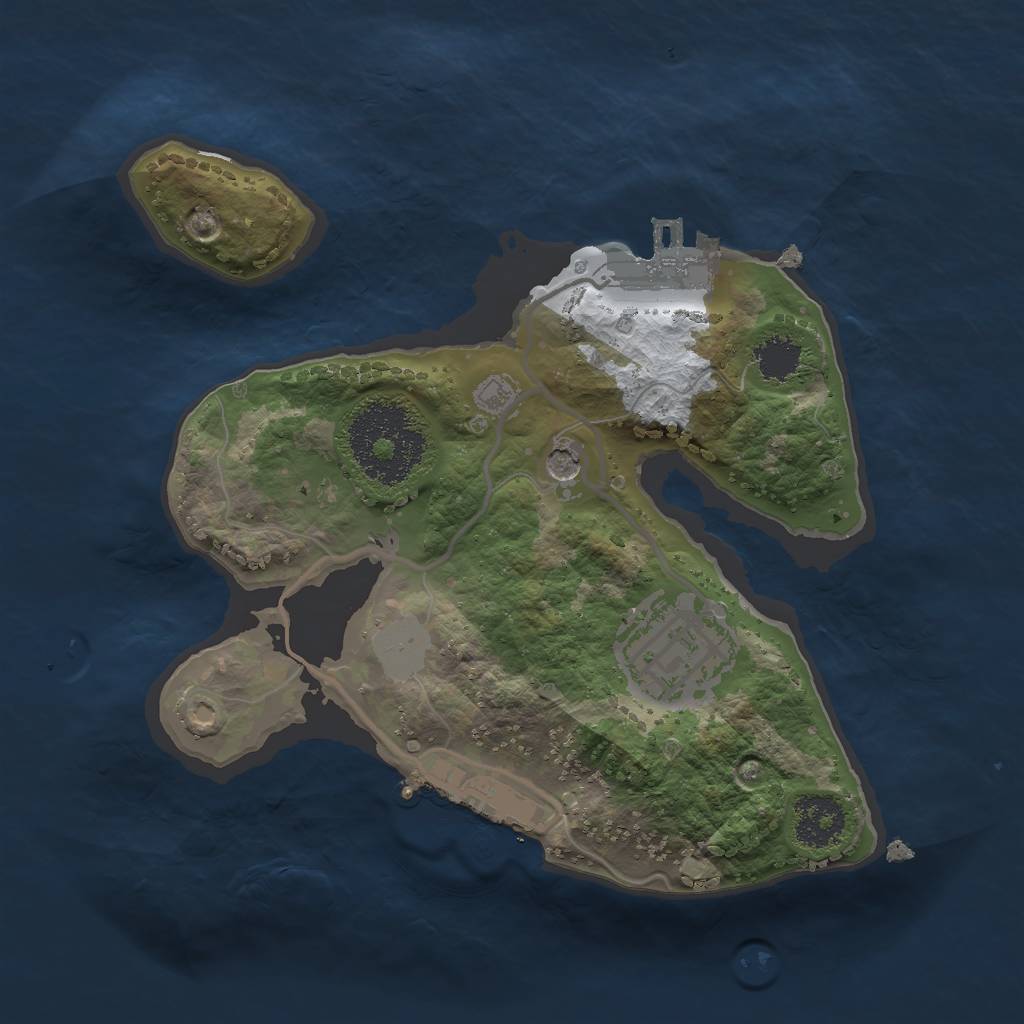 Rust Map: Procedural Map, Size: 2000, Seed: 8602, 9 Monuments