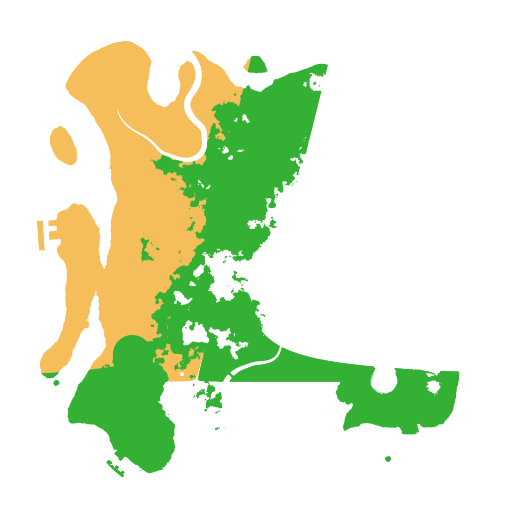 Biome Rust Map: Procedural Map, Size: 3500, Seed: 326001