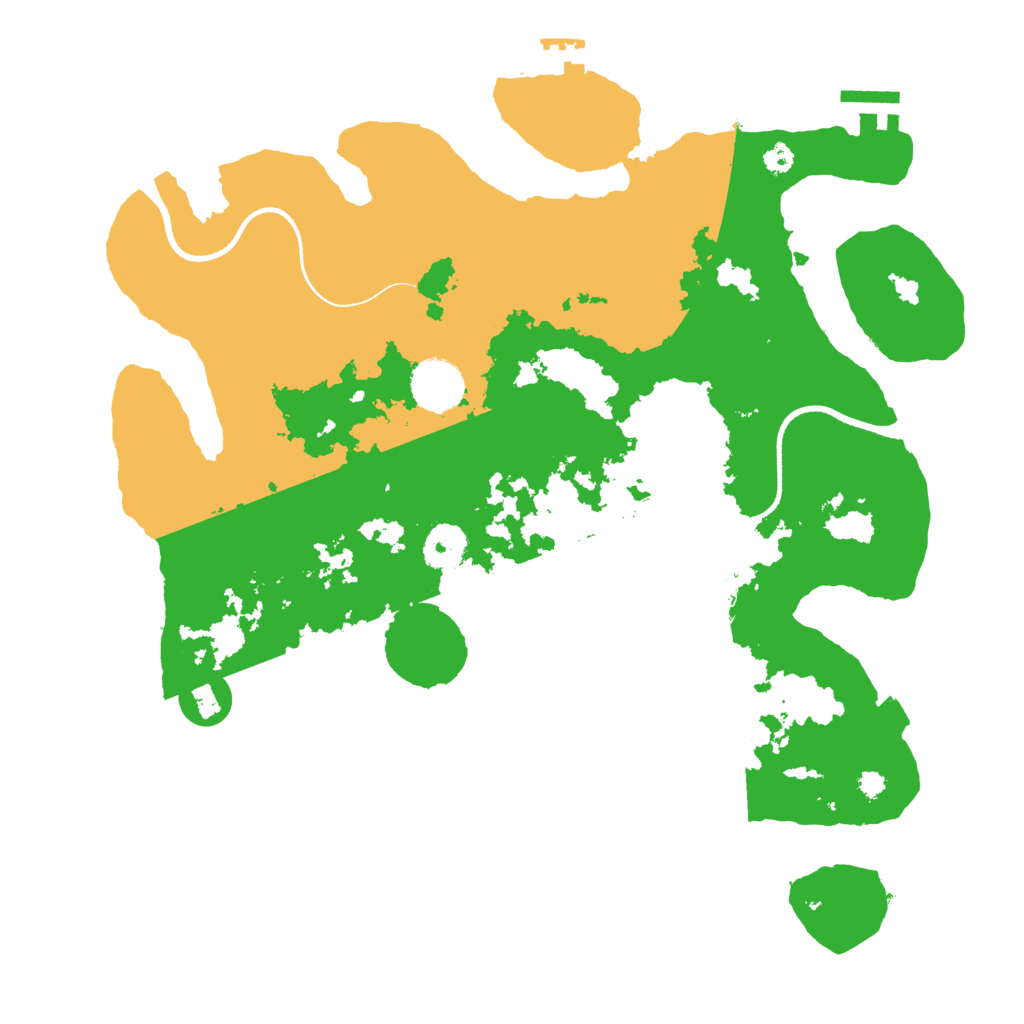 Biome Rust Map: Procedural Map, Size: 3500, Seed: 3277416