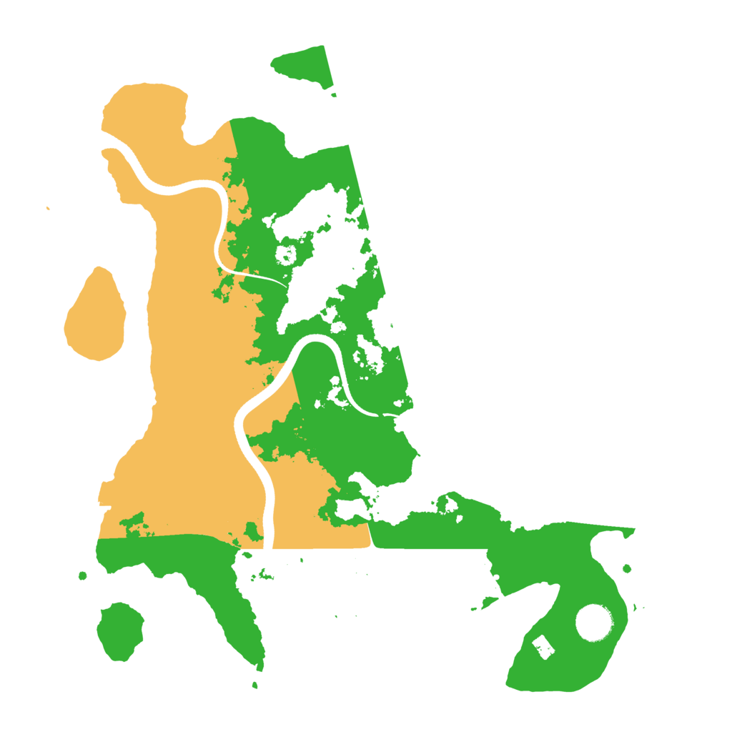 Biome Rust Map: Procedural Map, Size: 3500, Seed: 3635715