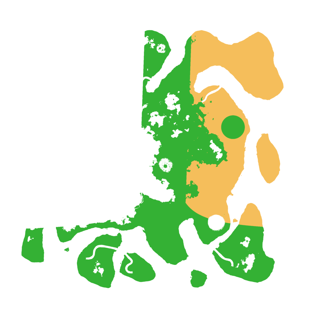 Biome Rust Map: Procedural Map, Size: 3500, Seed: 4803229