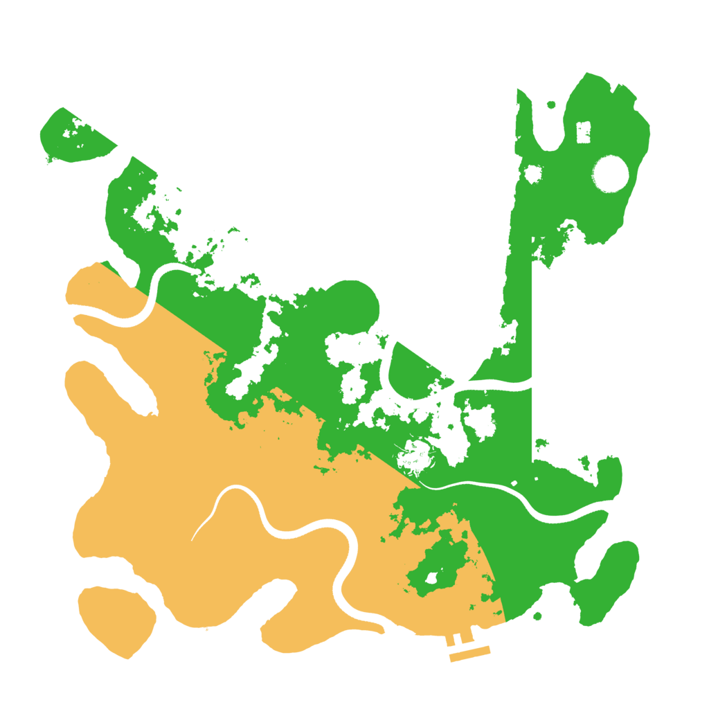 Biome Rust Map: Procedural Map, Size: 3500, Seed: 3832795
