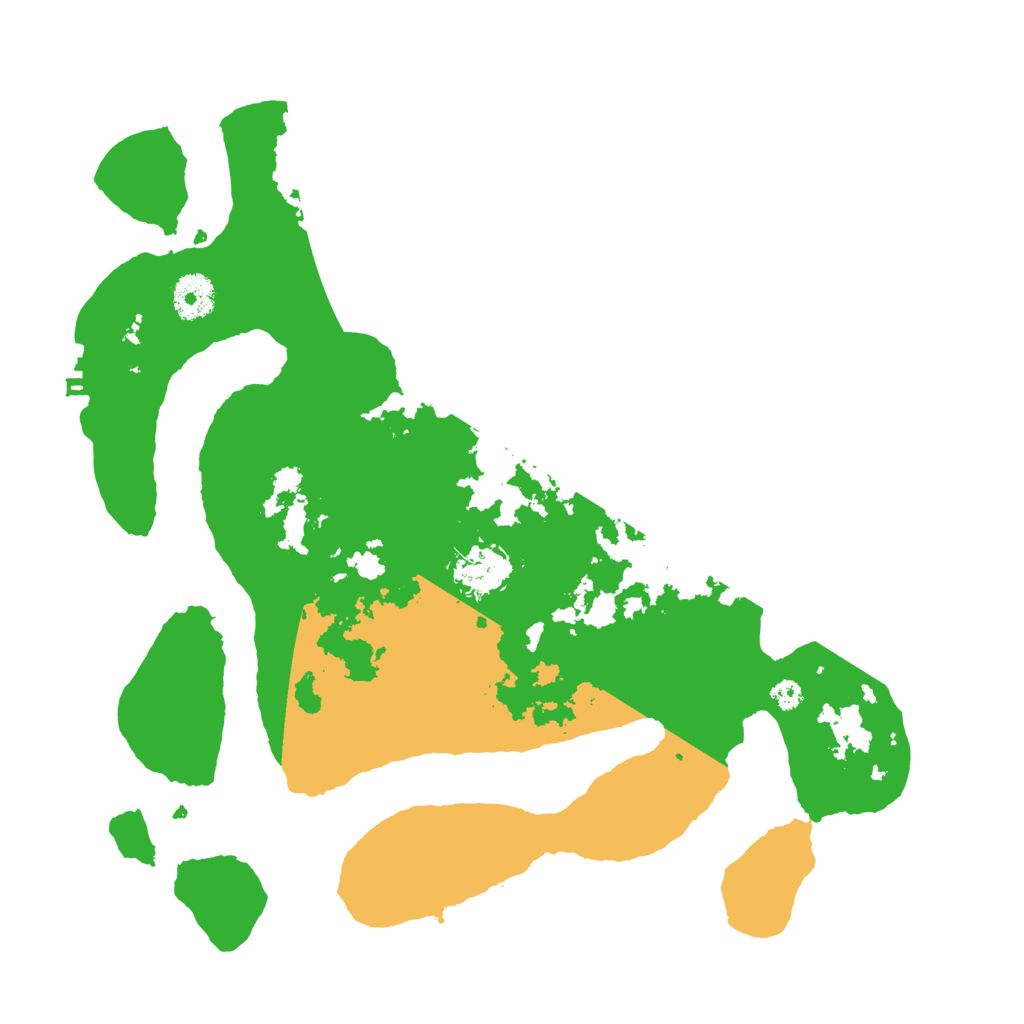 Biome Rust Map: Procedural Map, Size: 3500, Seed: 6461073