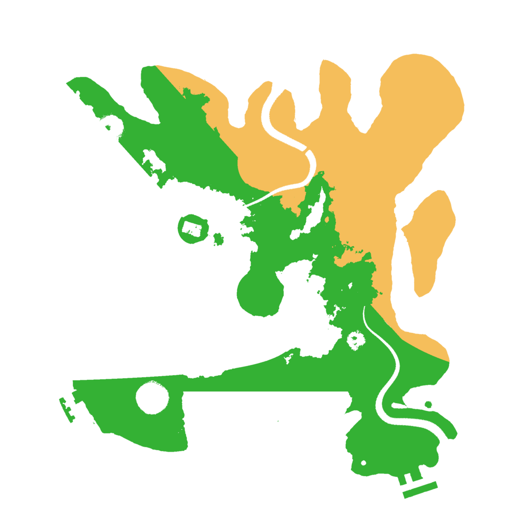 Biome Rust Map: Procedural Map, Size: 3000, Seed: 61132