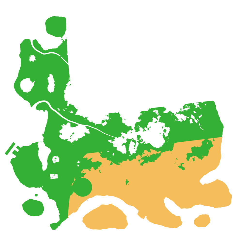 Biome Rust Map: Procedural Map, Size: 3500, Seed: 4260421