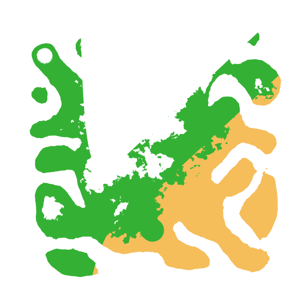 Biome Rust Map: Barren, Size: 3500, Seed: 5146988