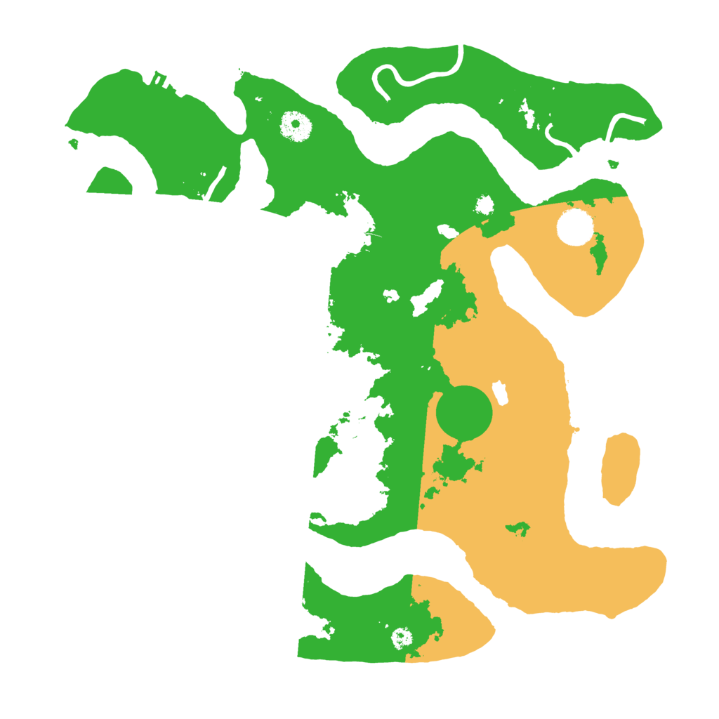 Biome Rust Map: Procedural Map, Size: 3500, Seed: 184948