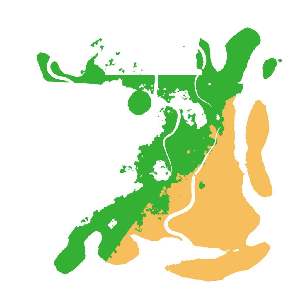 Biome Rust Map: Procedural Map, Size: 3500, Seed: 4819786