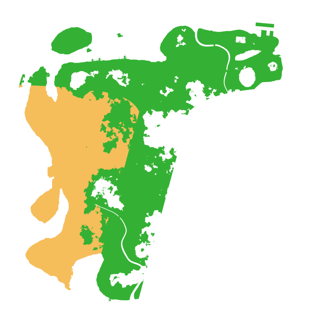 Biome Rust Map: Procedural Map, Size: 3500, Seed: 4397052