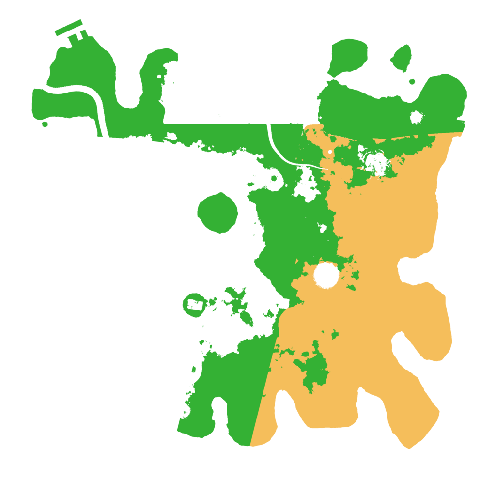 Biome Rust Map: Procedural Map, Size: 3500, Seed: 4831626