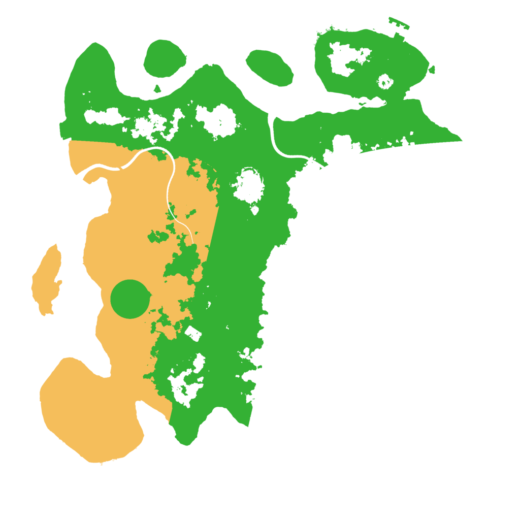 Biome Rust Map: Procedural Map, Size: 3500, Seed: 6185967