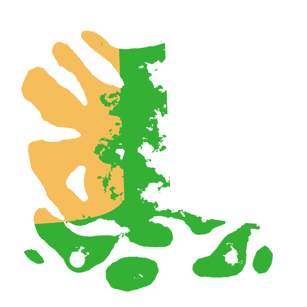 Biome Rust Map: Barren, Size: 3500, Seed: 859146