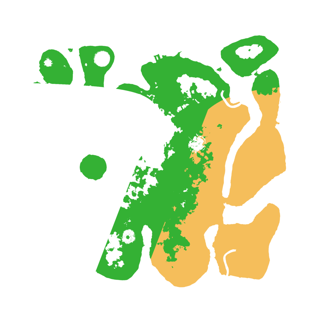 Biome Rust Map: Procedural Map, Size: 3500, Seed: 309