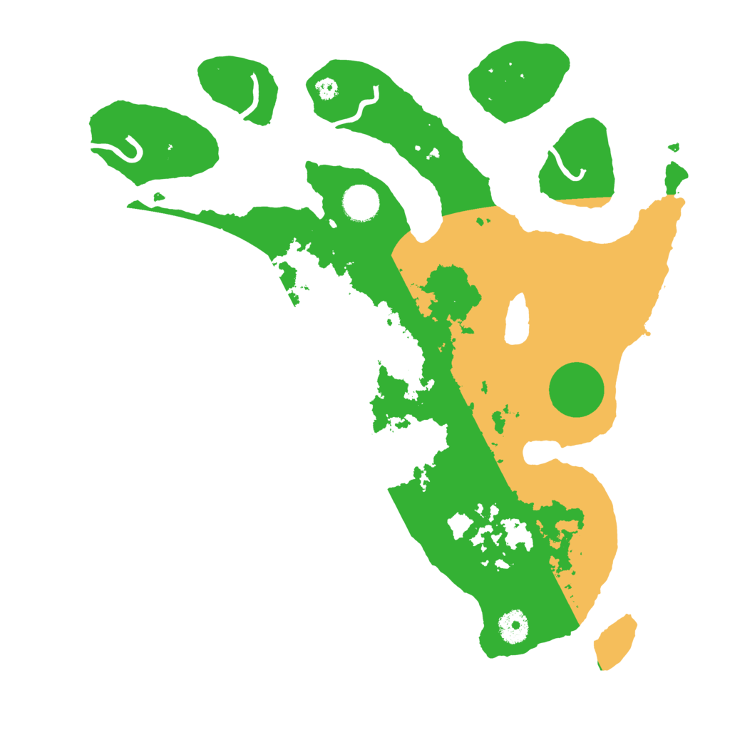 Biome Rust Map: Procedural Map, Size: 3500, Seed: 2744936