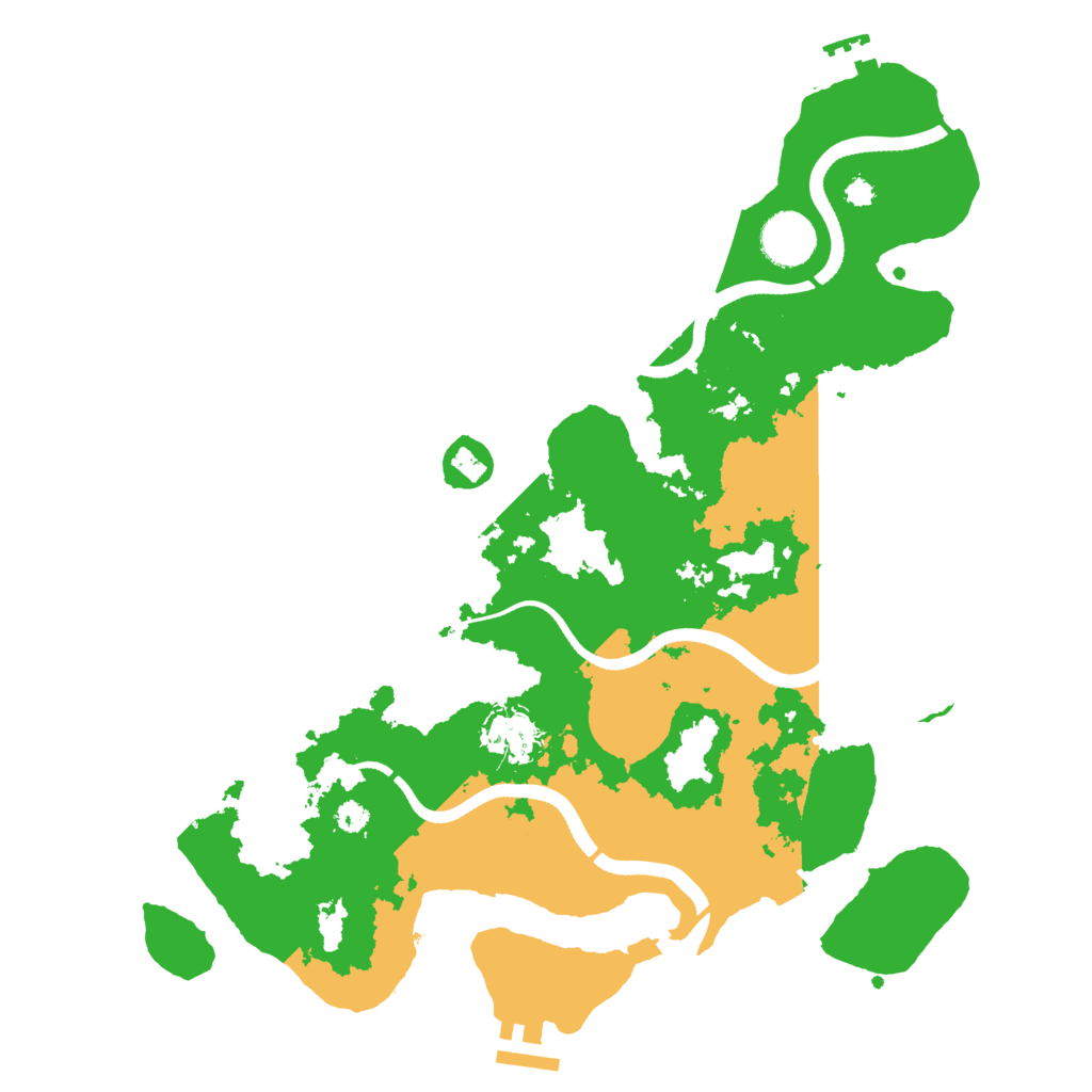 Biome Rust Map: Procedural Map, Size: 3500, Seed: 4478913