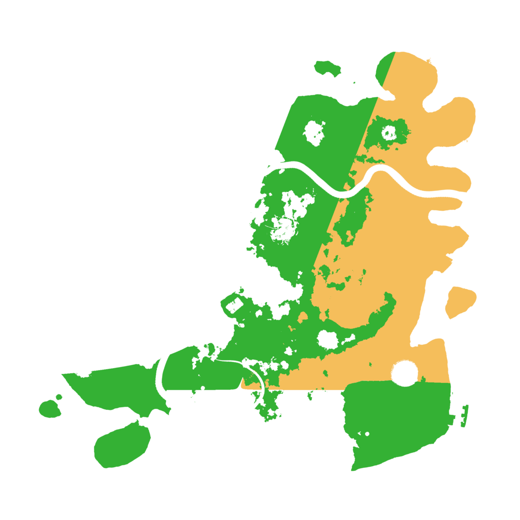 Biome Rust Map: Procedural Map, Size: 3500, Seed: 4480309