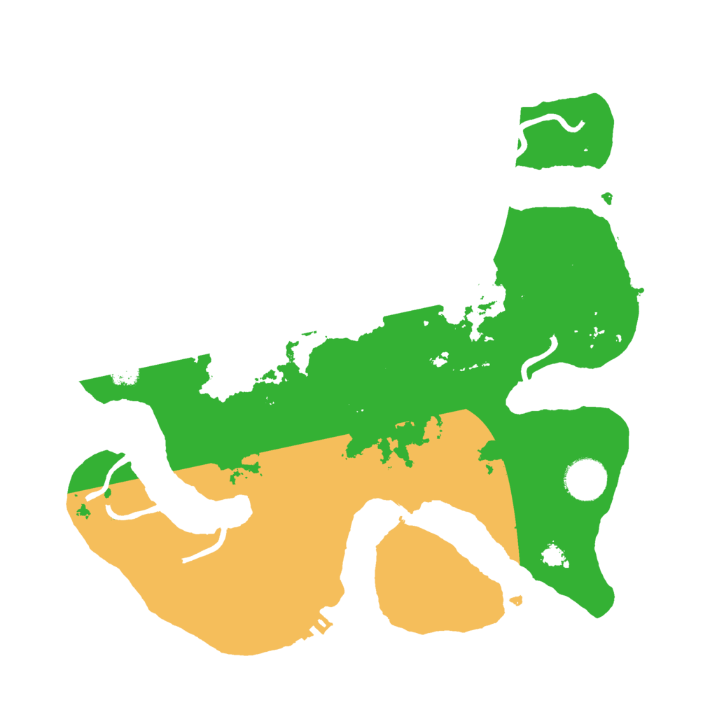 Biome Rust Map: Procedural Map, Size: 3000, Seed: 582838401