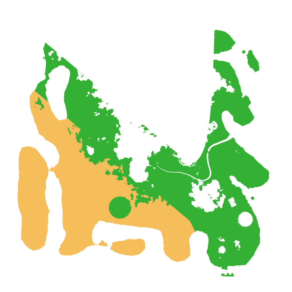 Biome Rust Map: Procedural Map, Size: 3500, Seed: 5390973