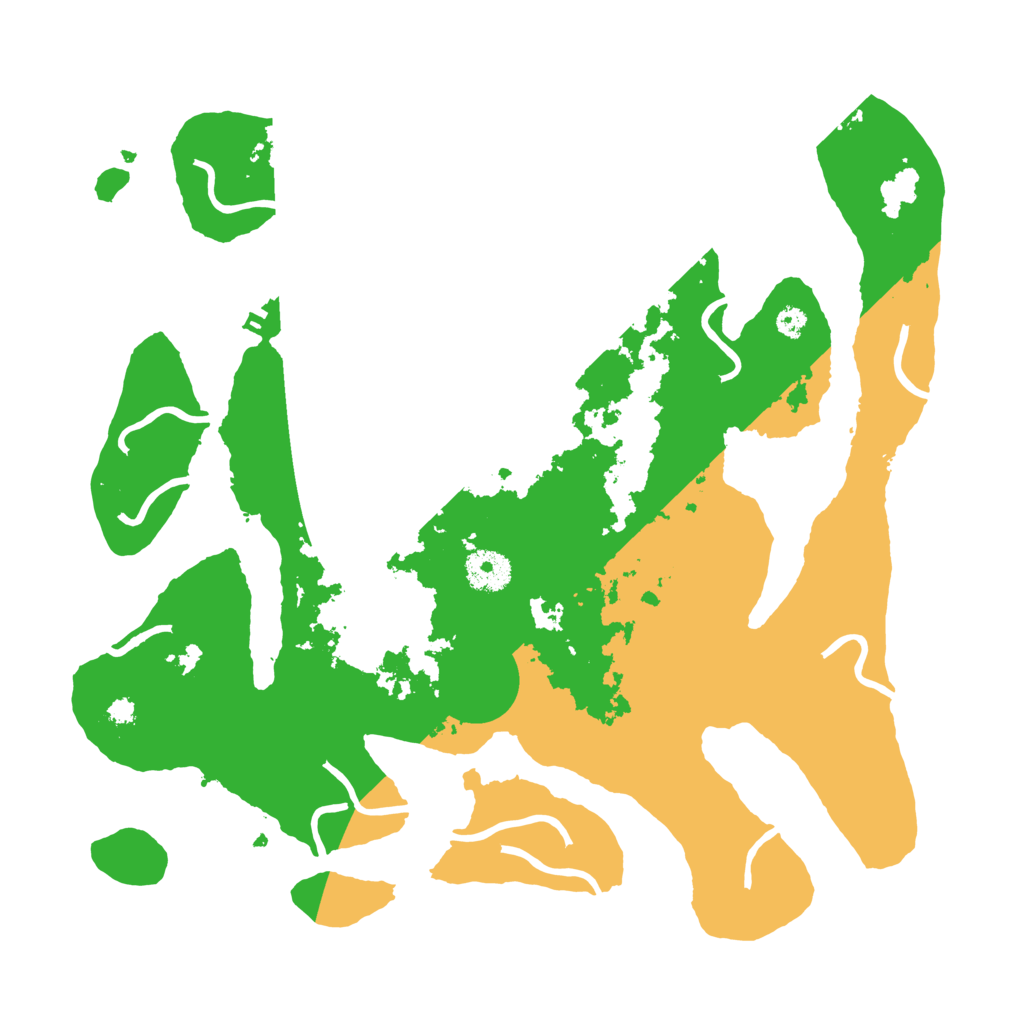 Biome Rust Map: Procedural Map, Size: 3500, Seed: 4837118