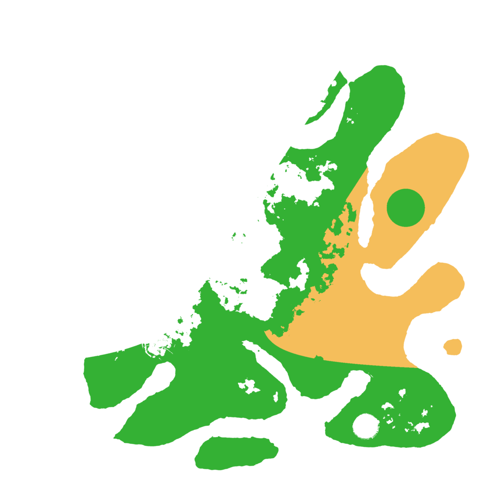 Biome Rust Map: Barren, Size: 3500, Seed: 2196543