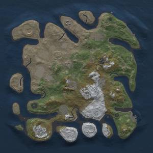 Thumbnail Rust Map: Procedural Map, Size: 3700, Seed: 131558848, 19 Monuments