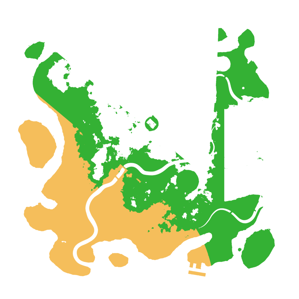 Biome Rust Map: Procedural Map, Size: 3500, Seed: 6157833