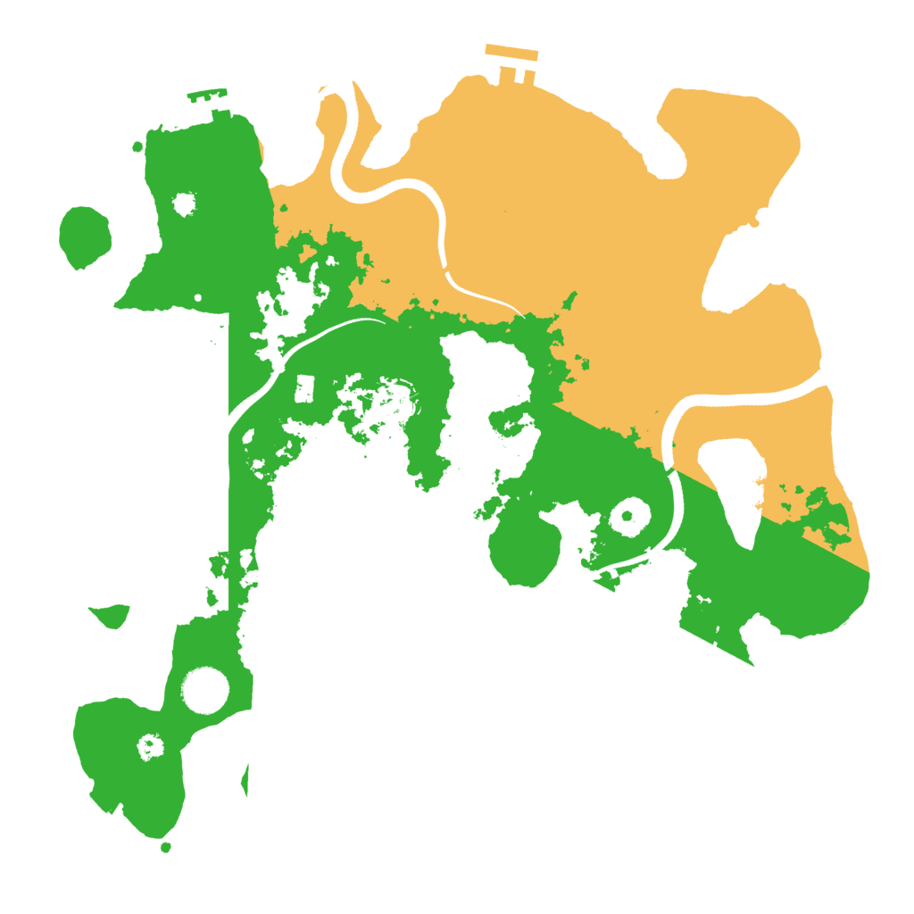 Biome Rust Map: Procedural Map, Size: 3500, Seed: 585948