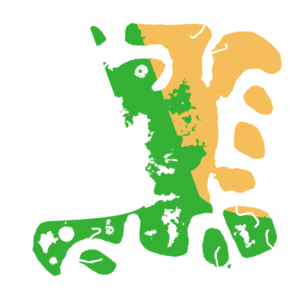 Biome Rust Map: Procedural Map, Size: 3500, Seed: 2376364