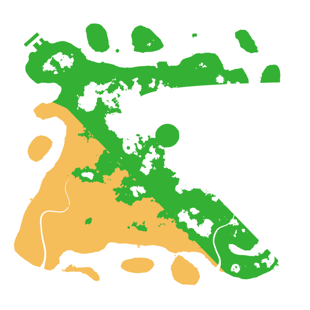 Biome Rust Map: Procedural Map, Size: 3500, Seed: 3923279