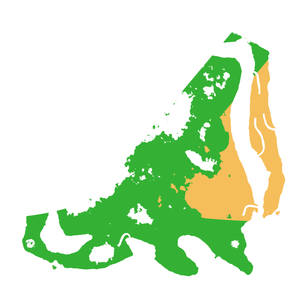 Biome Rust Map: Procedural Map, Size: 3500, Seed: 4126448