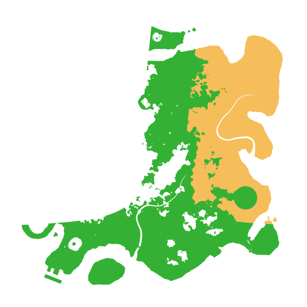 Biome Rust Map: Procedural Map, Size: 3500, Seed: 463781